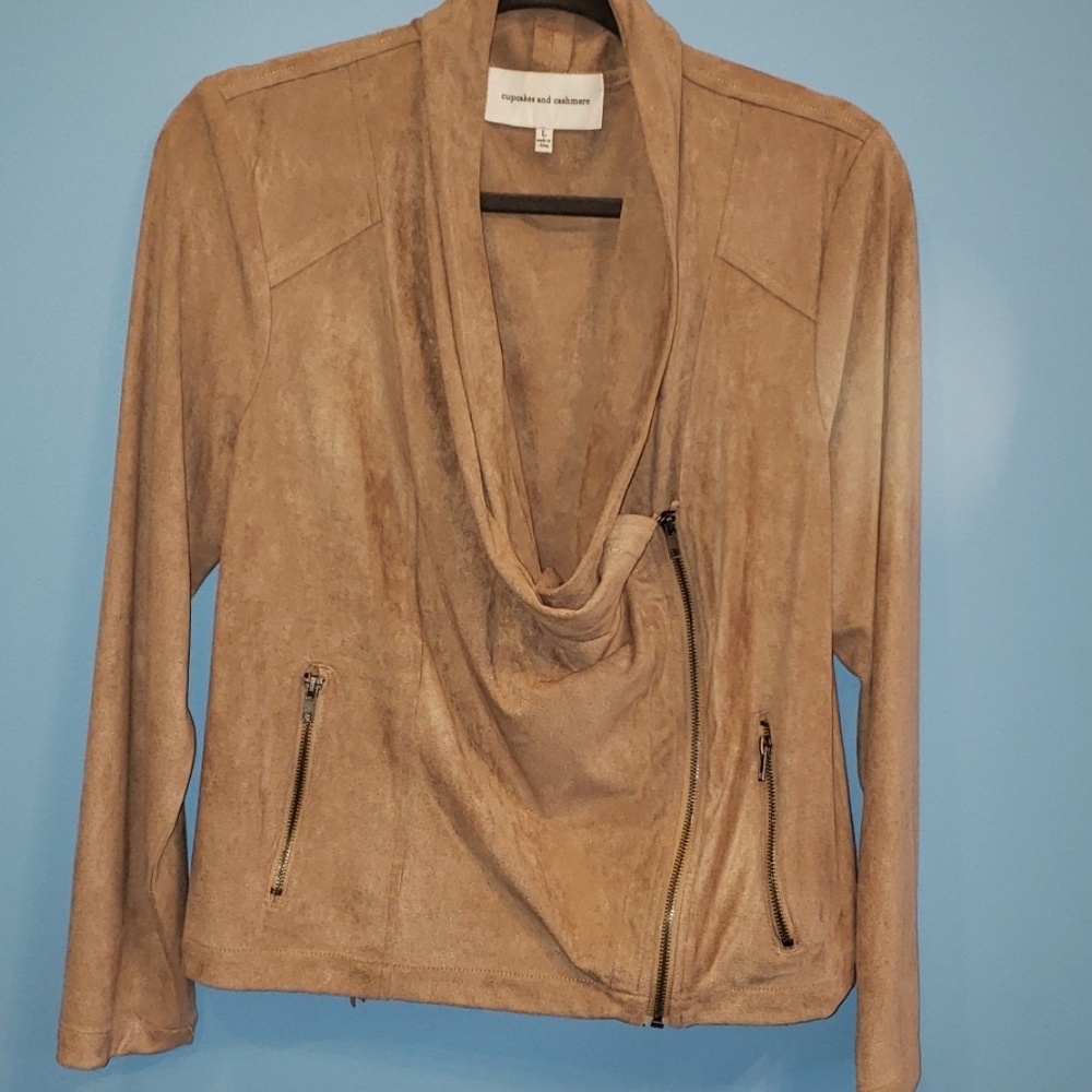 Brand new faux suede jacket
